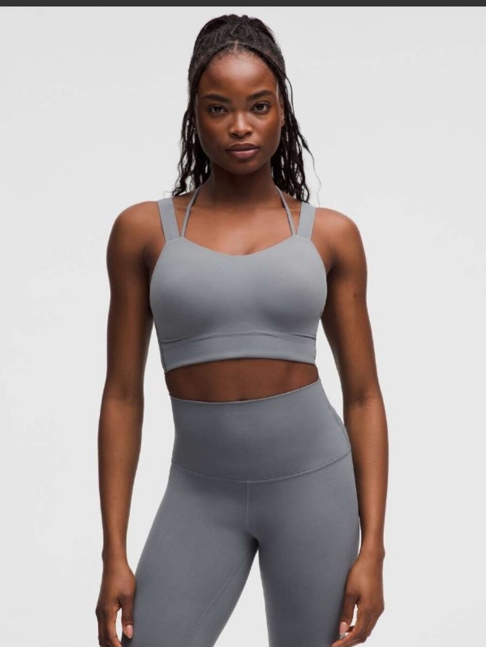 lululemon athletica Like a Cloud Longline Bra - Solar Grey !! Flaw